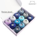 Rhapsody Size #8 Pearl Cotton Crochet Thread Embroidery Craft Needle Cross Stitch Egyptian Cotton Mercerized 12 Balls Set. 