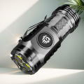 High Power LED Flashlight Torch 20W Powerful Tactical Hunting Light USB Rechargeable Ultra Powerful LED Flashlight 18350 Battery.