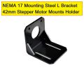 42mm NEMA 17 Stepper Motor Bracket For 3D Printers Geared Stepper Motor Bracket NEMA 17 17HS4401 Mount Alloy Steel Mounting Bracket 42mm Alloy Steel L Bracket Stepper Motor Holder. 