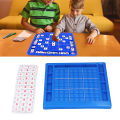 Math Brain Teaser Board Toy, Math Puzzle Board Game 9x9 Grids Improve Communication 81 Chess Pieces for Home Play.