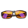 Limeng La Blue Light Blocking Glasses Amber‑Orange Lenses Eyeglasses for Computer Reading TV. 