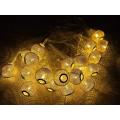 jhumka Hollow Metal String Fairy Light Balls, Metal Fairy Light, Golden Fairy Light, LED Metal String Fairy Mini Bulb-Shape Lantern, Home/Room & Wedding Party Decoration Light. 