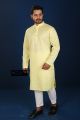 Stylish And Fashionable Peyaj Cotton Panjabi For Men - Panjabi - কাপল ড্রেস শাড়ি. 