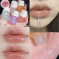 KH Bear Bow Milk Pot Lip Honey Moisturizing Mirror Water With Thin Shiny Lips. 