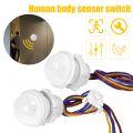 1PCS Light Sensor Switch Replacement Motion Security Floodlight Sensor 110-240V Led Light PIR Infrared Human Body Induction Sensor Detector Inductor Switch. 