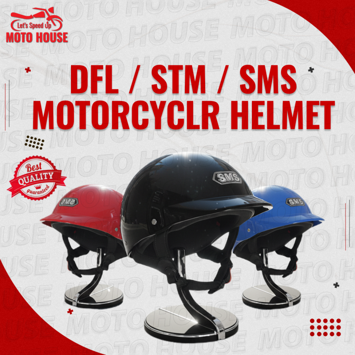 DFL / STM / SMS Cap Style New Version Bike Helmet Black colour 1 pcs Vespa or Scooty Helmet for man & Women