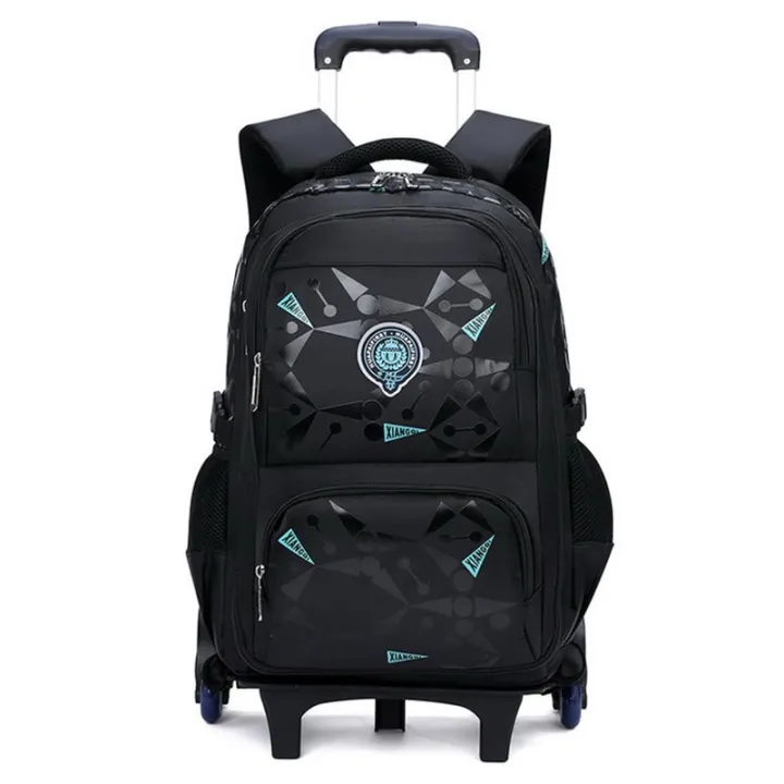 Kids%20Trolley%20Suitcase%20Children'S%20School%20Backpack%20With%20Wheels%20Student%20Travel%20Bag%20Satchel%20On%20Wheels%20For%20Boys%20Waterproof%20School%20Bag%20-%20Image%202