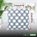 Decorative Cotton Cushion Cover_White_(16"x16"). 