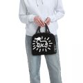 Haring Abstract Art Lunch Bag Keith Geometric Graffiti Portable Insulated Thermal Cooler Lunch Box for Women School Food Bags.