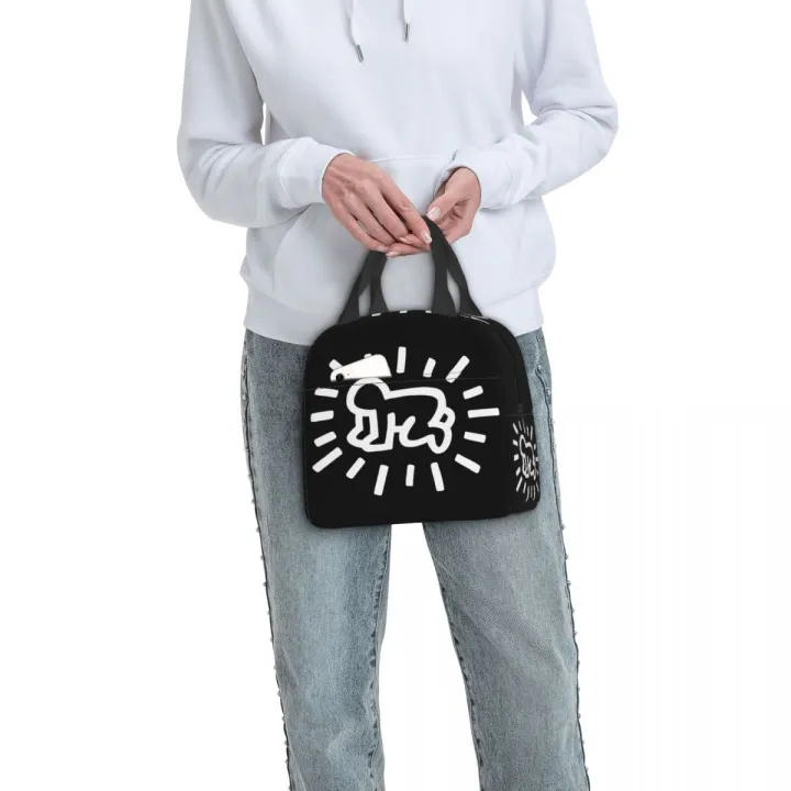 Haring%20Abstract%20Art%20Lunch%20Bag%20Keith%20Geometric%20Graffiti%20Portable%20Insulated%20Thermal%20Cooler%20Lunch%20Box%20for%20Women%20School%20Food%20Bags%20-%20Image%206