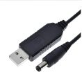 USB Power Boost Line DC 5V To DV 9V / 12V Step Up Module USB Converter Adapter Cable 2.1x5.5mm Plug for Arduino WIFI. 