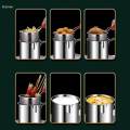 Deep Frying Pot Stainless Steel Cooking Pot for Dining Room. 