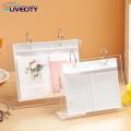Double-sided Photo Display Stand Compact Acrylic Flip-up Mini Photo Album Showcase Memories with 34/68 Pockets Perfect Tabletop Picture Display Stand Photo Display Stand.