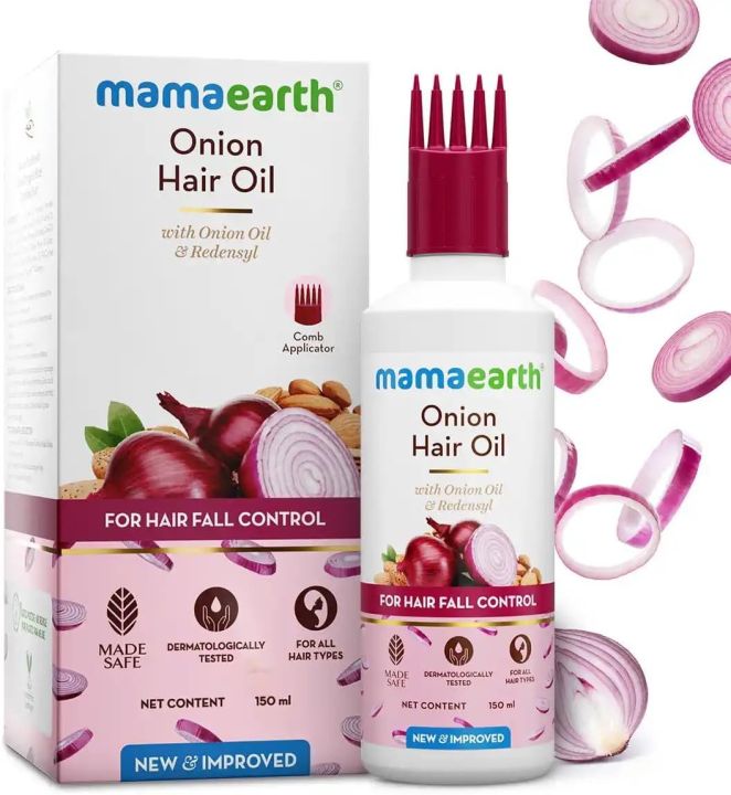 Mamaearth%20Onion%20Hair%20Oil%20with%20Redensyl%20Controls%20Hair%20Fall%20&%20Loss%20100ml%20INDIAN%20-%20Image%203