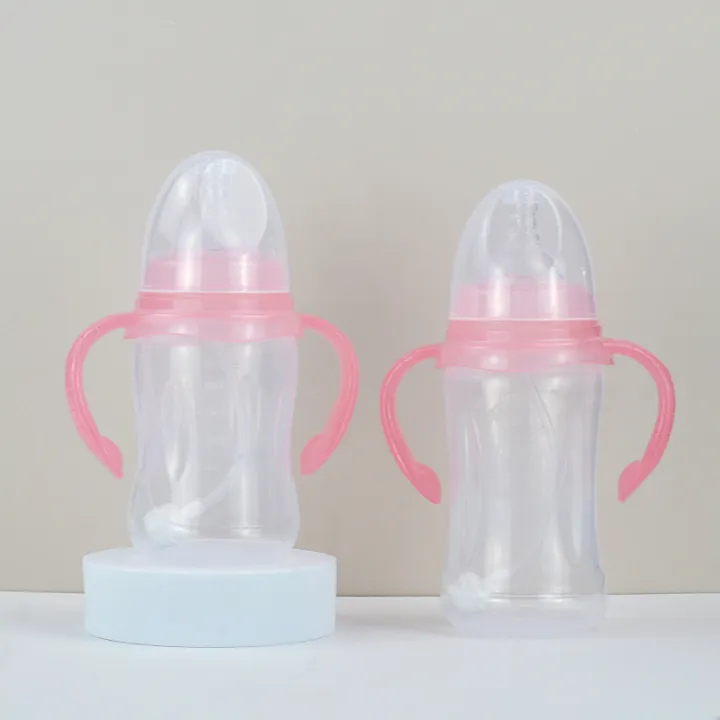 Airle%20new%20children's%20pp%20baby%20bottle%20maternal%20and%20baby%20products%20baby%20wide%20mouth%20straw%20handle%20baby%20bottle%20drop%20resistant%20spot%20straight%20hair%20-%20Image%203
