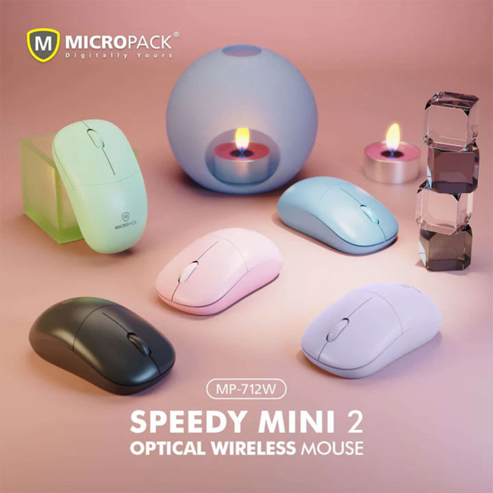 Micropack MP-712W 2.4G USB Wireless Silent Mouse for Computer and Laptop