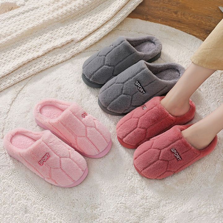 New%20Winter%20Footwear%20Flat%20Men%20Women%20Bedroom%20Slippers%20Indoor%20Home%20Non%20Slip%20House%20Shoes%20Warm%20Plush%20Cotton%20Slippers%20-%20Image%203