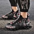Men Sneakers - Black Glass Sole. 