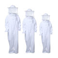 Beekeeping Bodysuit Safe Bee Keeper Outfit with Protective Round Veil Hood.