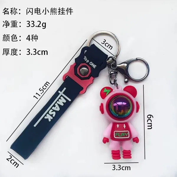 Astronaut%20Bears%20Key%20Chains%20Ring%20Fashion%20Cute%20Animal%20Bag%20Key%20ring%20Holder%20for%20Motor%20Bike%20Car%20Accessories%20Gift%20-%20Image%204