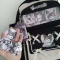 Sanrio Kuromi Backpack Y2k Girl Fashion Largecapacity School Bags Women My Melody Cartoon Kawaii Cute Shoulder Bags Students.
