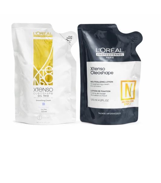 Loreal Professional X Tenso Oil Trio Extra Resistant Hair Straightening Cream+ Neutralizer (125ml+125ml)