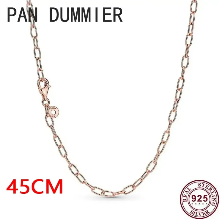 New%20Hot%20925%20Silver%20Exquisite%20Chain%20Link%20Me%20Series%20Women's%20Necklace%20Is%20Suitable%20For%20Original%20Pandoha%20High-quality%20Charm%20Jewelry%20-%20Image%207