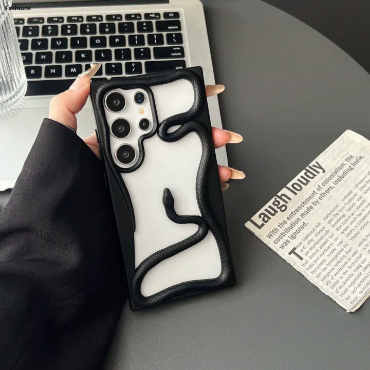 Fashions%20Luxury%20Plating%203D%20Hollow%20Snake%20Phone%20Case%20For%20Samsung%20S25%20S24%20S22%20S23%20Ultra%20FE%20A56%20A36%20A26%20A16%20A06%20A55%20Fashion%20Soft%20Shockproof%20Cover%20-%20Image%207