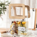 Transparent Handbag Waterproof PVC Shopping Bags Soft Jelly Tote Bag Plastic Gift Bags Home Clothing Drinks Storage Packaging 1Pcs. 