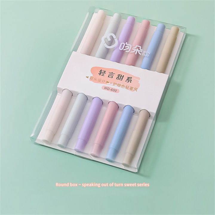 6PCS%20Double%20Tip%20Highlighter%20Pens%20Kawaii%20Candy%20Color%20Manga%20Markers%20Pastel%20highlighter%20set%20Stationery%20-%20Image%202