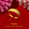 Vietnam Sand Gold Meteor Shower Ring Live Mouth Scrub Thai Gold Ladies Ladies Ring True Gold Hong Kong.