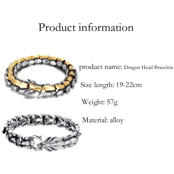 Personality%20Hop%20Dragon%20Bracelet%20Chain%20Bracelet%20Charm%20Men's%20Jewelry%20Accessories%20Exquisite%20Fashion%20Dragon%20Bracelet%20-%20Image%207