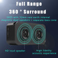G10 Wireless Speaker 5.0 Loudspeaker Alarm Clock Radio W/ Mirror LED Display Supports TF Card AUX AUDIO Playback BT Speaker. 