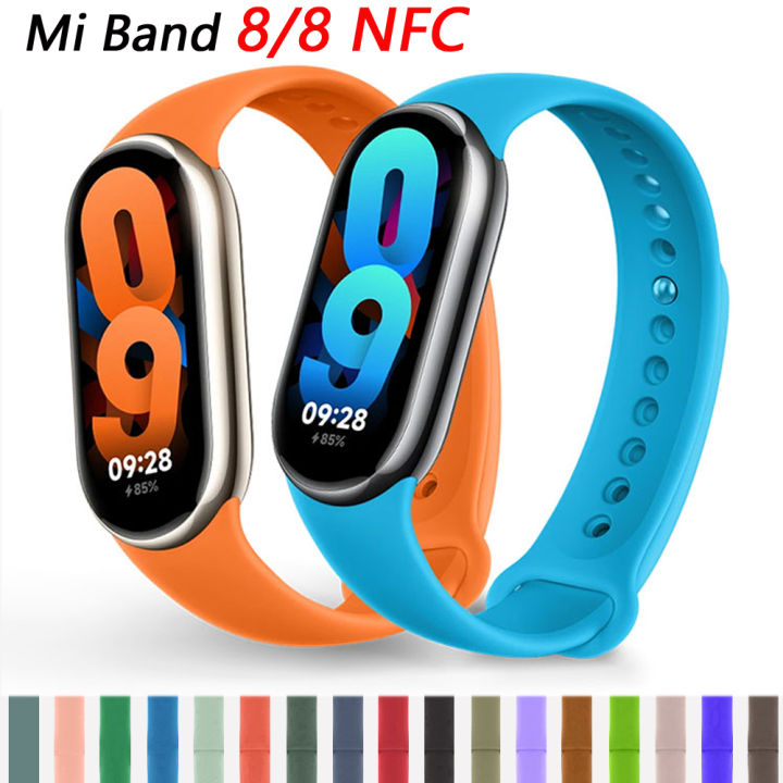 Watchbands for Xiaomi Mi Band 8/8 NFC Bracelet Silicone Wrist Miband 8 NFC Replacement pulsera correa Sport Strap for Mi Band 8