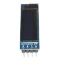 0.91 INCH OLED LCD Display 0.91 Inch DC 3-5V 4 Pin Connections Leads For Cables 12832 128×32 Pixel LCD Display Module IIC I2C Interface Communicate Module Monitors.