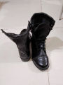 Safety Leather  Long Boot For Men-Biker Boots. 