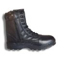 Trendy Biker & Work Boots for Men – Tough Leather, Secure Zipper & All-Day Comfort.