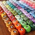 Rhapsody Size #8 Pearl Cotton Crochet Thread Embroidery Craft Needle Cross Stitch Egyptian Cotton Mercerized 12 Balls Set. 