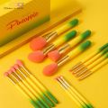 Docolor Makeup Brushes 16pcs Pineapple Makeup Brushes Set Foundation Powder Face Blending Contour Eyeshadow Make Up Brushes Set.