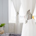 【Hottest Trends】 1/2/4Pc implicity Home Acceorie Curtain Button Creative Alloy Metal Curtain trap Detachable Fixed Clip Angel' Wing Curtain Buckle - porda. 