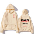 BadOmens Bad Omenss 2023 American Pullovers Vintage Graffiti Letter Harajuku Printed Loose Men's and Women's Hooded Sweatshirts. 