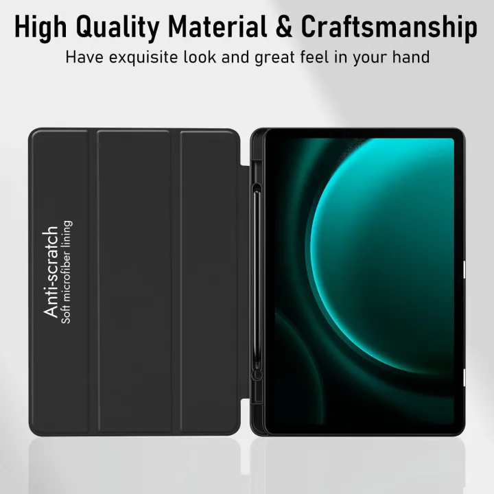Robustrion%20Cover%20for%20Samsung%20Tab%20S9%20FE%20Plus%2012.4"%20Cover%20Case%20Flip%20Stand%20Back%20Case%20Cover%20%5BS%20Pen%20Holder%5D%20for%20Samsung%20Galaxy%20Tab%20S9%20Plus/Tab%20S9+%20Cover%20Tablet%20Cover%20with%20%5BAuto%20Sleep/Wake%5D-Black/Navy%20Blue%20-%20Image%209