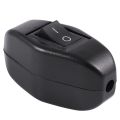 2X Black Bedroom on Off Button in Line Switch 6A/250VAC 10A/125VAC.