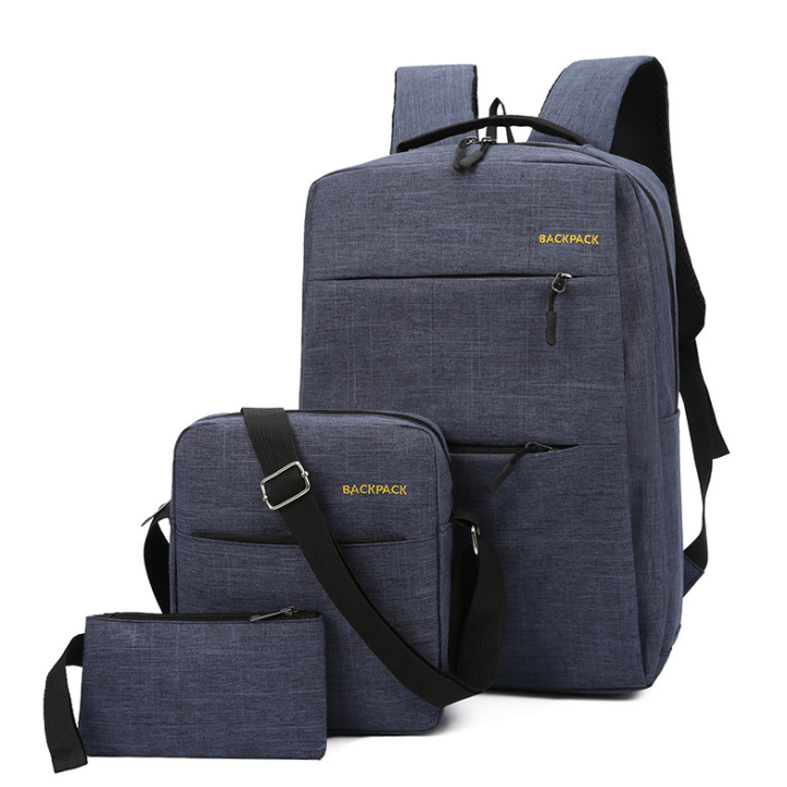 Men's%20Business%20Backpack%20Korean%20StyleUCharging%20Leisure%20School%20Season%20Schoolbag%20Simple%20and%20Stylish%20Bag%20Three-Piece%20Set%20-%20Image%203