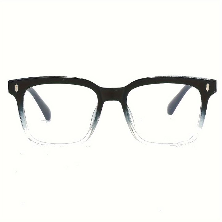 1Pair%20Of%20Men's%20Gradient%20Square%20Rice%20Nails,%20Fashion%20Trendy,%20Simple%20And%20Stylish%20Anti-blue%20Light%20Fashion%20Glasses%20Suitable%20For%20Daily%20Commuting,%20Campus,%20And%20Wedding%20Season.%20-%20Image%204