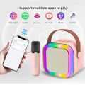 K12 Speaker Bluetooth Audio with One Microphone Small Home KTV Karaoke Microphone.