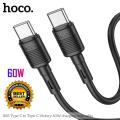 Hoco X83 3A 60W Type-C to Type-C Cable 60W Cable Fast Charging Data Cable PD Cable USB C to USB C Cable 1M.
