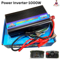 1000W POWER INVERTER / 12V DC To 220V AC Output Power Supply Inverter With 2Pcs Battery Cables Clips. 