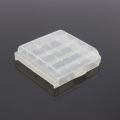 AA/AAA Battery Storage Box for Rechargeable and Alkaline Battery Hard Plastic Transparent Battery Case. 