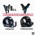 Motorcycle Helmet Chin Mount Holder Bracket for Mobile & GoPro. 
